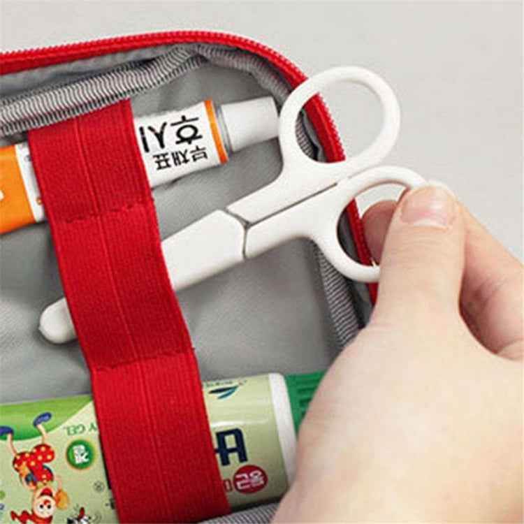 Travel First Aid Kit Bag Home Emergency Medical Survival Rescue Box, 23x13x7.5cm (Red), 23x13x7.5cm (Gray)