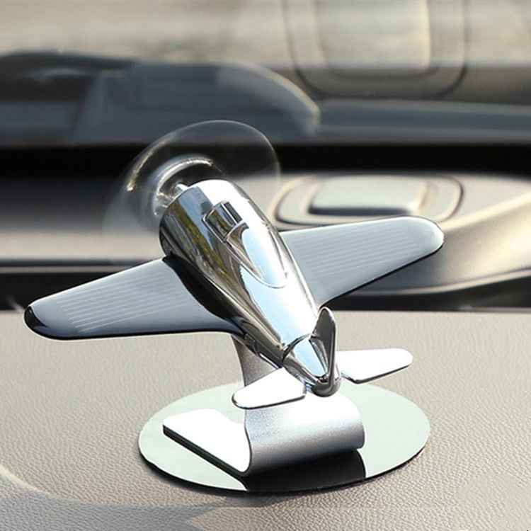 Aromatherapy Decorations for Cars Solar Aircraft Car Decorations, Metal Base (Red), Metal Base (Silver), Metal Base (Black)