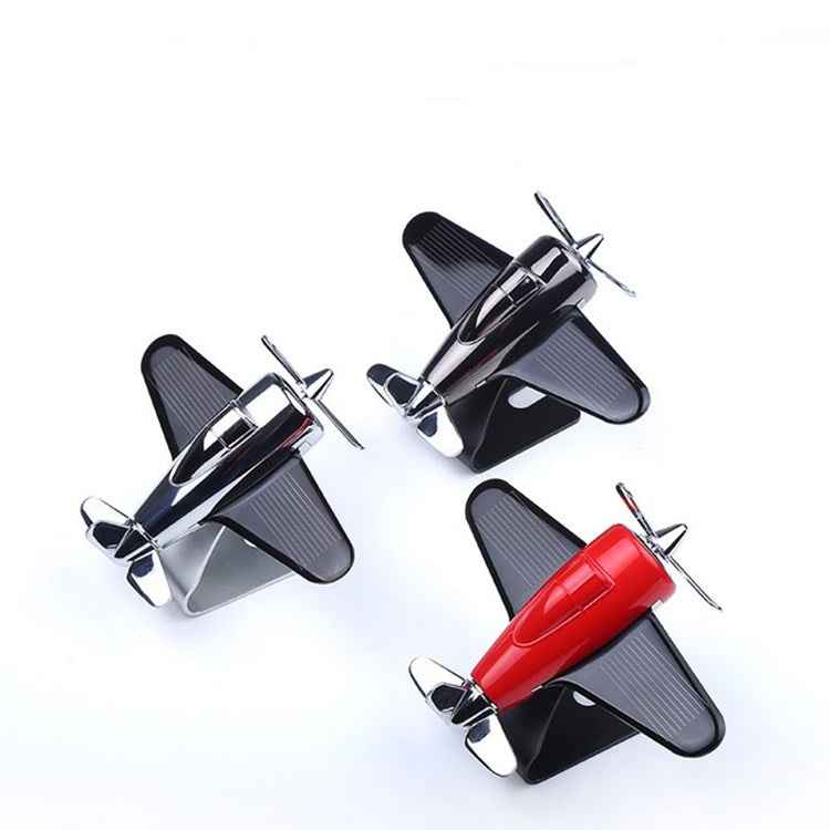 Aromatherapy Decorations for Cars Solar Aircraft Car Decorations, Metal Base (Red), Metal Base (Silver), Metal Base (Black)