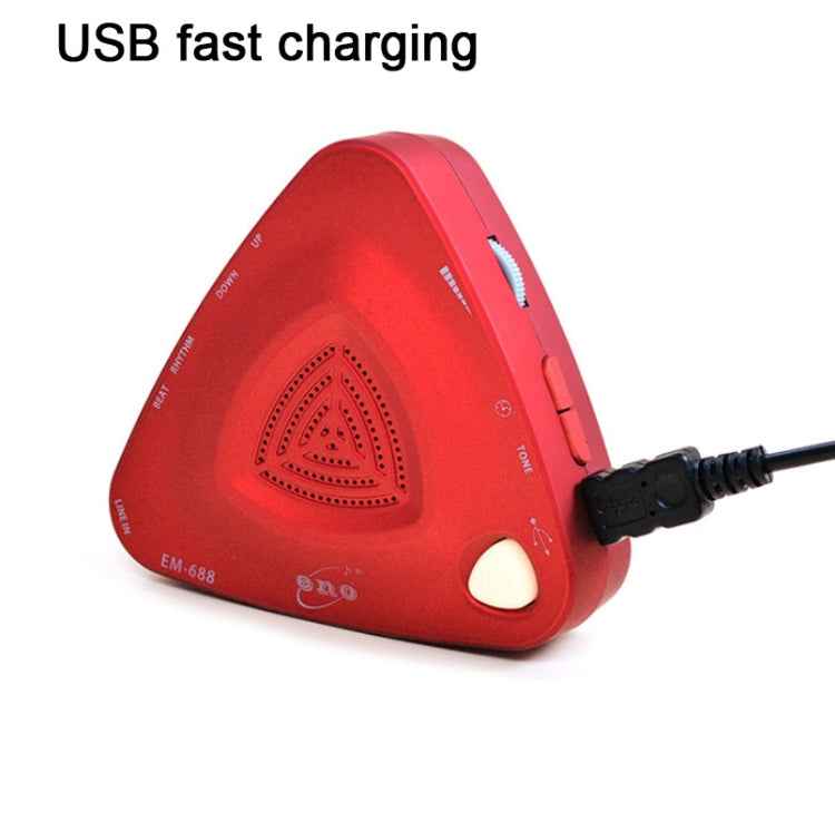 ENO EM-688 Electronic Vocal Rechargeable Metronome For Piano/Guitar/Drum/Guzheng/Violin, EM-688 (Black), EM-688 (Red), EM-688 (Blue)