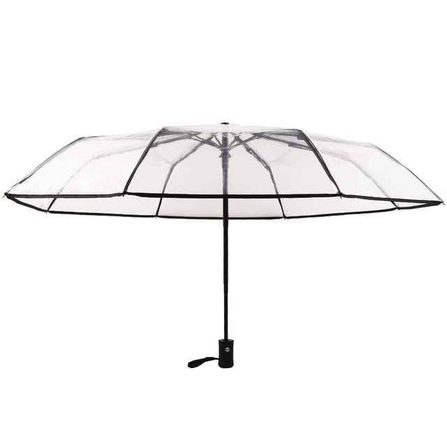 Creative Transparent Folding Umbrella 8 Bones Automatic Umbrella