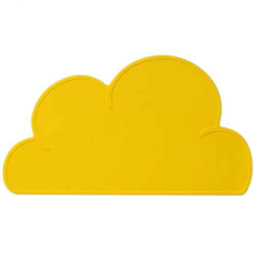Children Cloud Silicone Placemat Waterproof Environmental Protection Student Table Mat, White, Black, Yellow, Blue, Green, Light Pink, Dark Gray, Light Blue, Light Green, Light Gray, Dark Pink