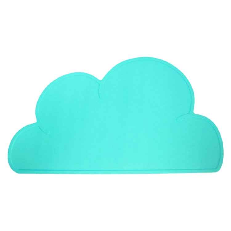 Children Cloud Silicone Placemat Waterproof Environmental Protection Student Table Mat, White, Black, Yellow, Blue, Green, Light Pink, Dark Gray, Light Blue, Light Green, Light Gray, Dark Pink