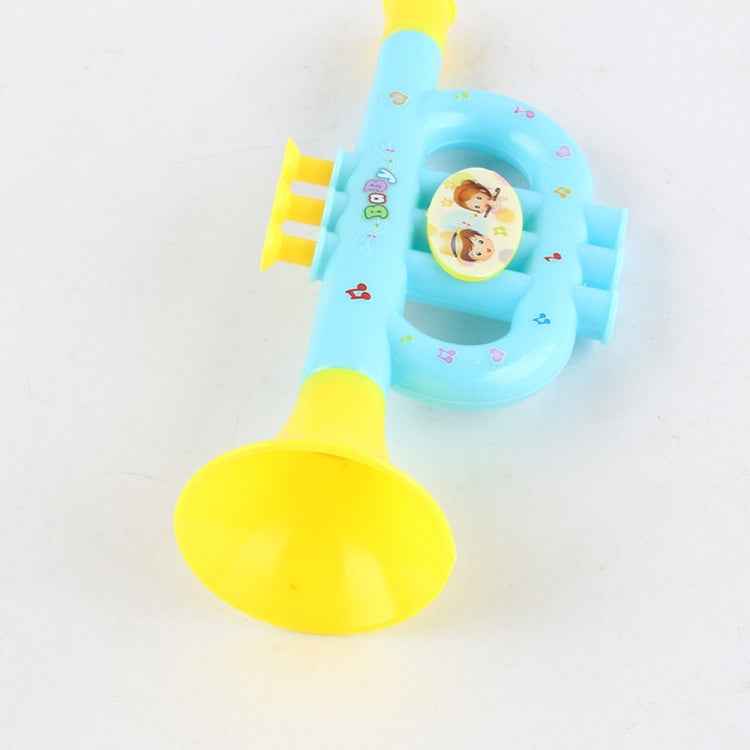 3 PCS Cute Cartoon Plastic Trumpet Children Music Toy, Random Color Delivery