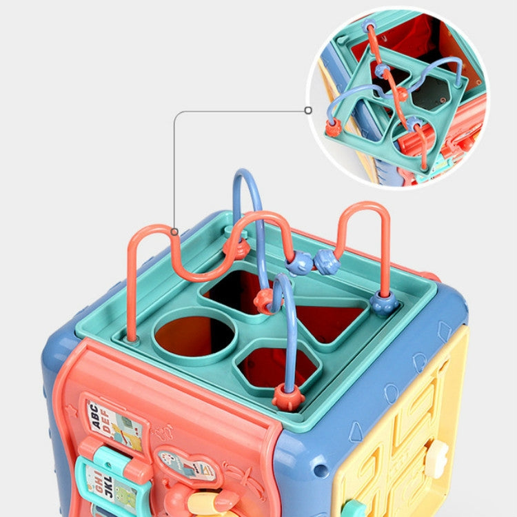 Infant Hand Drum Kit Six-sided Drum Box Educational Toy, Hand Drum