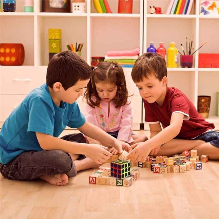 Carbon Fiber Membrane Third-order Magic Cube Children Educational Toys, Carbon Fiber Third-order Magic Cube