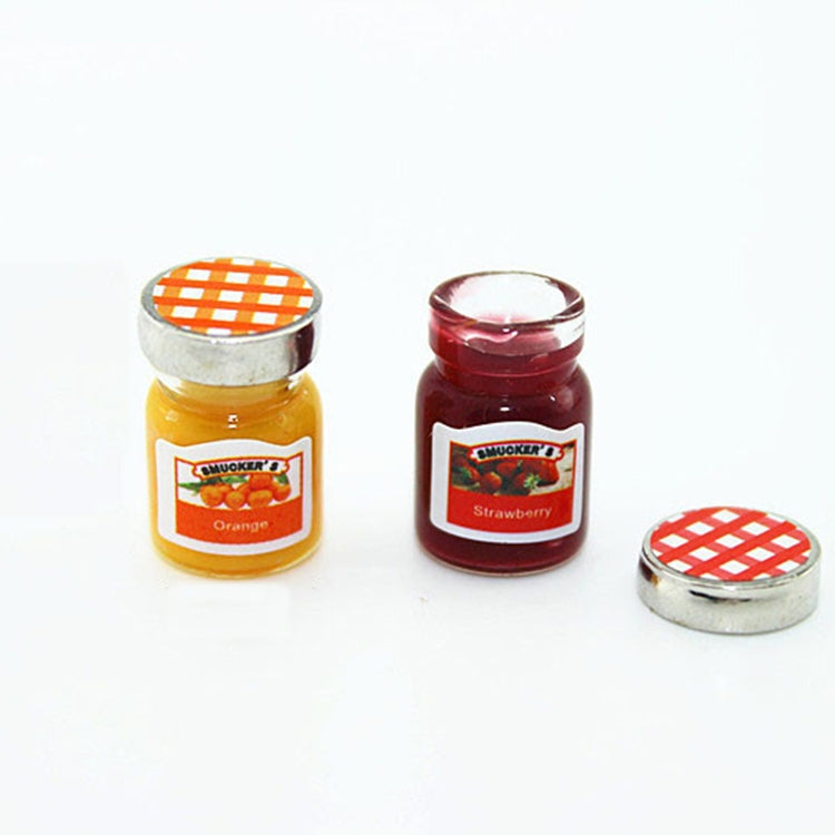 Doll House Mini Accessories Mini Jam Jar Simulation Kitchen Condiments, Jam Jar