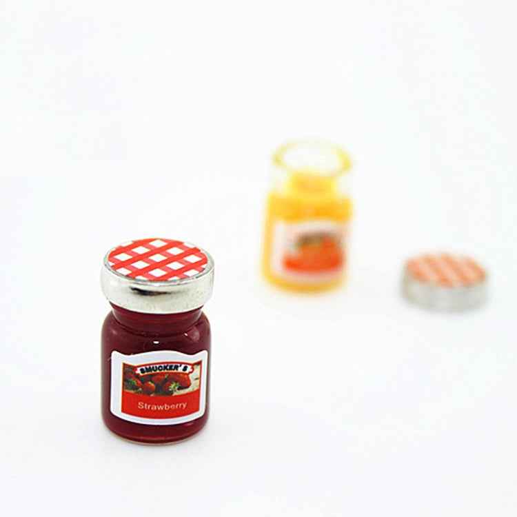 Doll House Mini Accessories Mini Jam Jar Simulation Kitchen Condiments