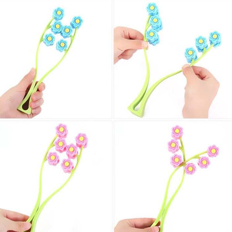 Manual Roller Face Massager Face Beauty Instrument Facial Double Chin Tool, Pink, Blue