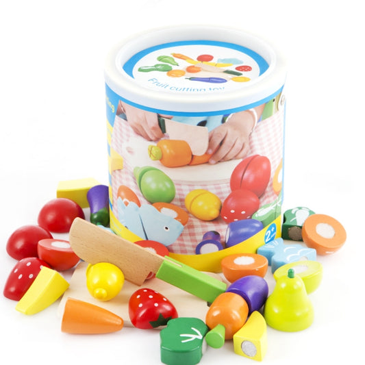 Woodiness Fruit Vegetables Cutting Toy Early Development and Education Toy for Children