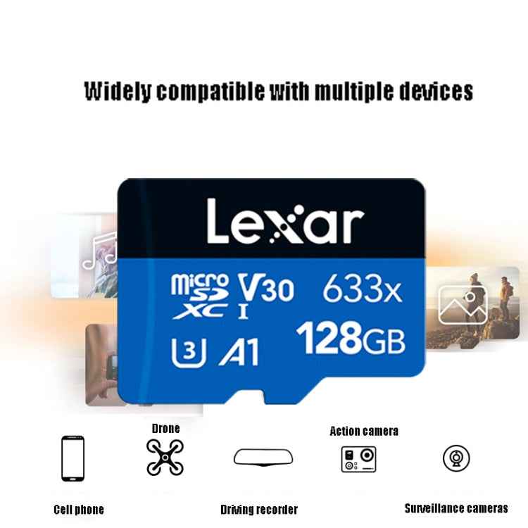 Lexar 633x 128GB High-speed Driving Recorder Dedicated TF Card Mobile Phone Memory Card