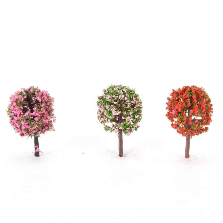 3 PCS Artificial Tree Miniature Garden Home Decoration, Random Color Delivery