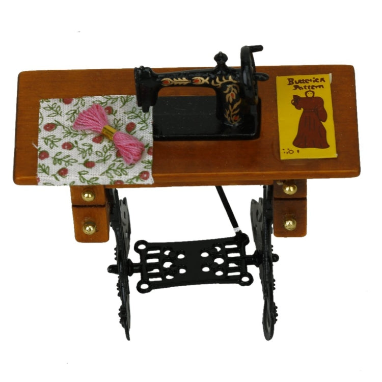 Mini Sewing Machine Toy Doll House Decoration Scene Model, Sewing Machine