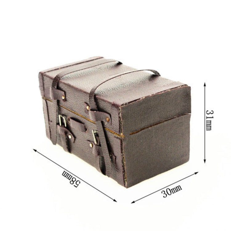 1/12 Miniature Dollhouse Carrying Vintage Suitcase Luggage Pretend Play Toys Accessory, Suitcase Luggage