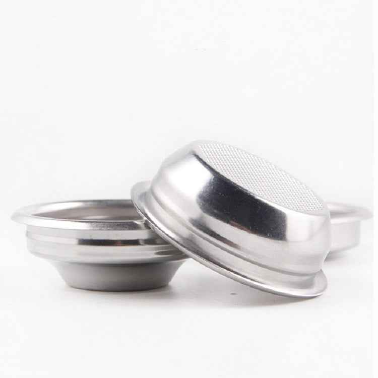 Semi-automatic Coffee Machine Stainless Steel Powder Bowl Brewing Head Filter Bottomless Handle Filter, Single Cup 58mm Universal, Double Cup 58mm Universal