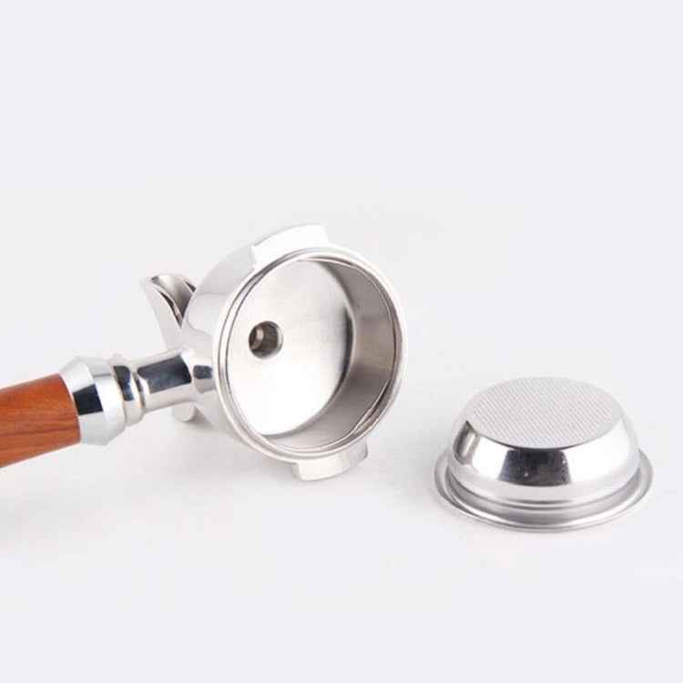 Semi-automatic Coffee Machine Stainless Steel Powder Bowl Brewing Head Filter Bottomless Handle Filter, Single Cup 58mm Universal, Double Cup 58mm Universal