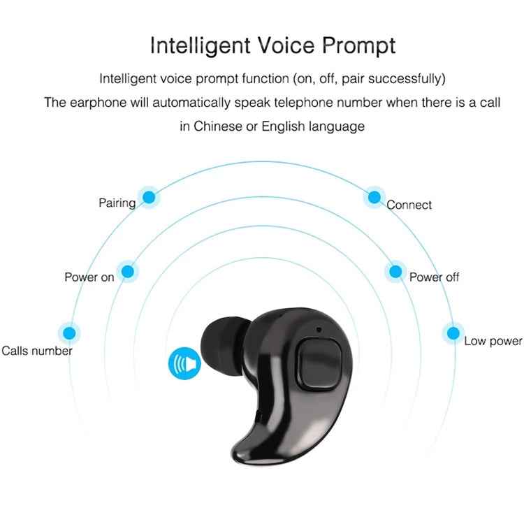 S530X Mini HiFi Handsfree Sport Wireless Bluetooth Earphone with Microphone