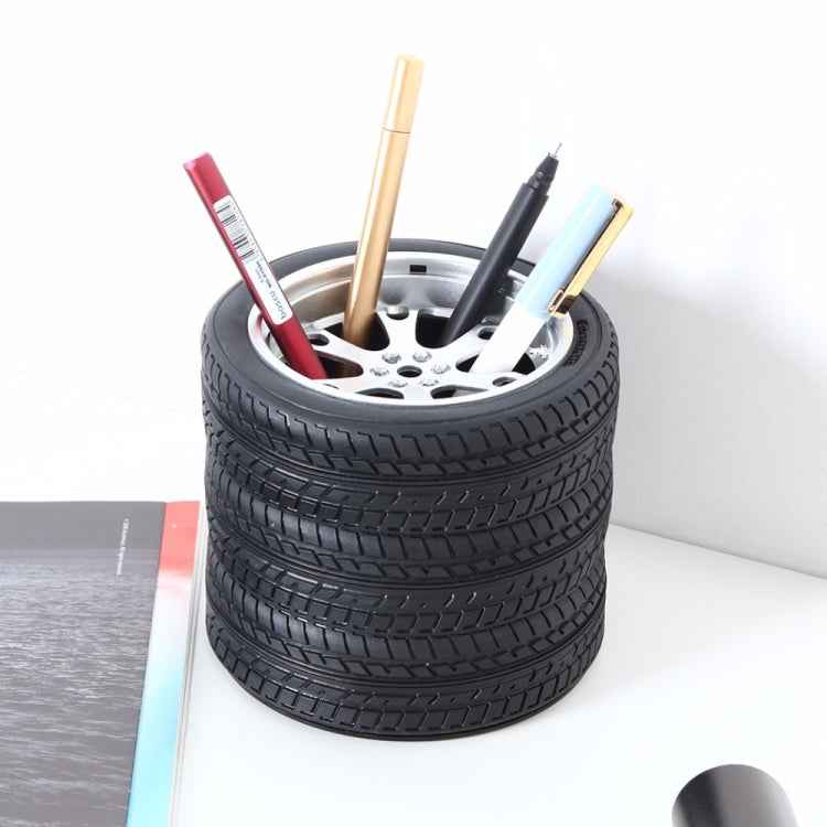 Multi-function Vehicle Wheel Pen Holder Pencil Organizer Desktop Pencil Cases