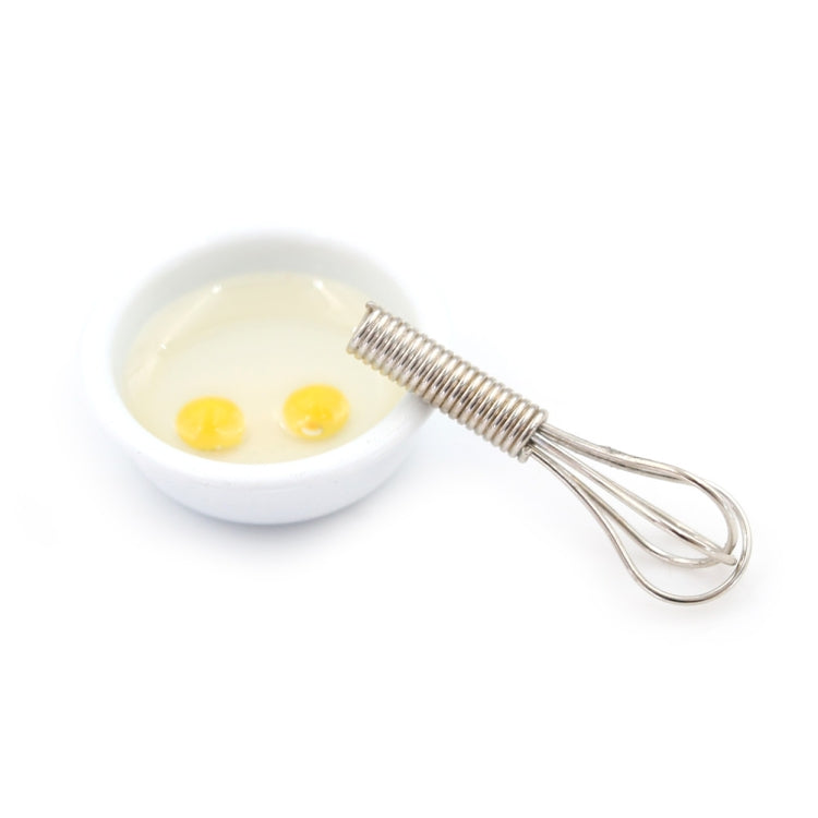 Miniature Food Play Scene Model Doll House Accessories Mini Manual Egg Beater Set, Manual Egg Beater Set