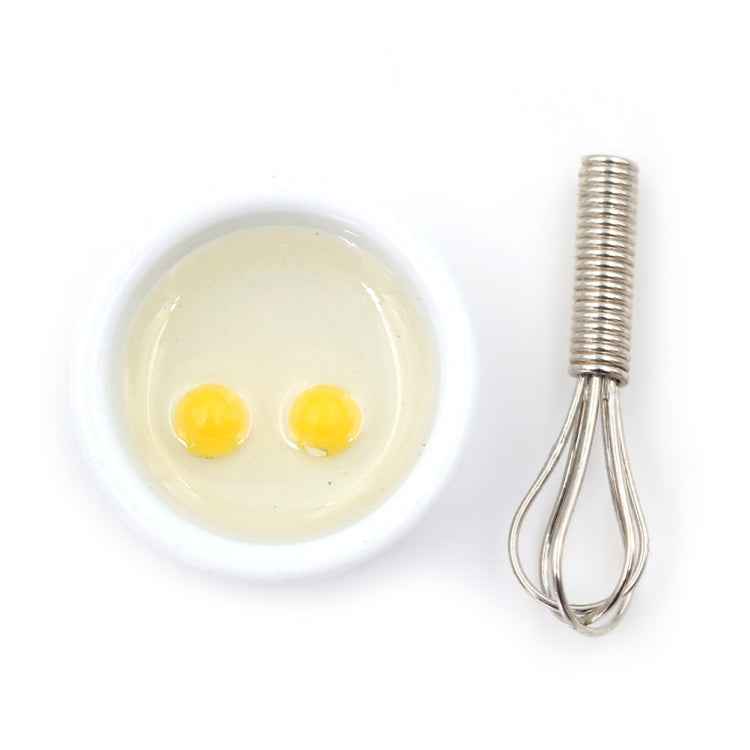 Miniature Food Play Scene Model Doll House Accessories Mini Manual Egg Beater Set