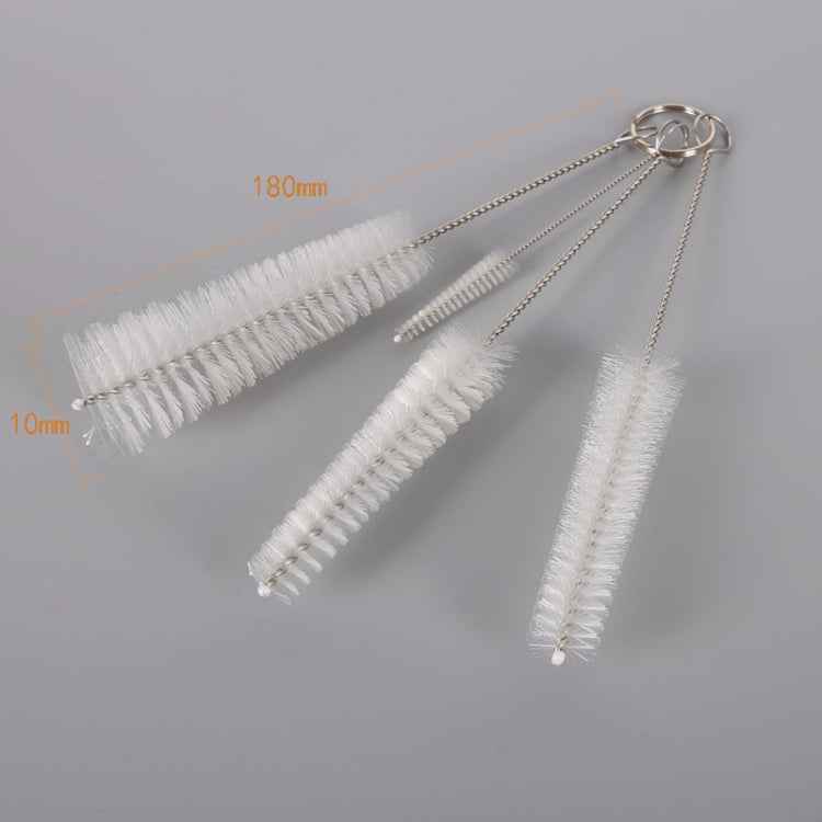 2 PCS Stainless Steel Wash Pipe Straw Brush Cleaner