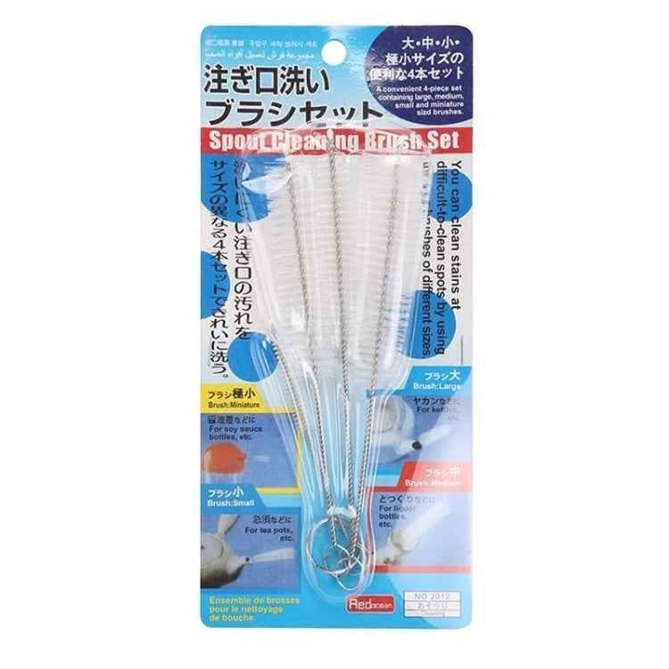 2 PCS Stainless Steel Wash Pipe Straw Brush Cleaner