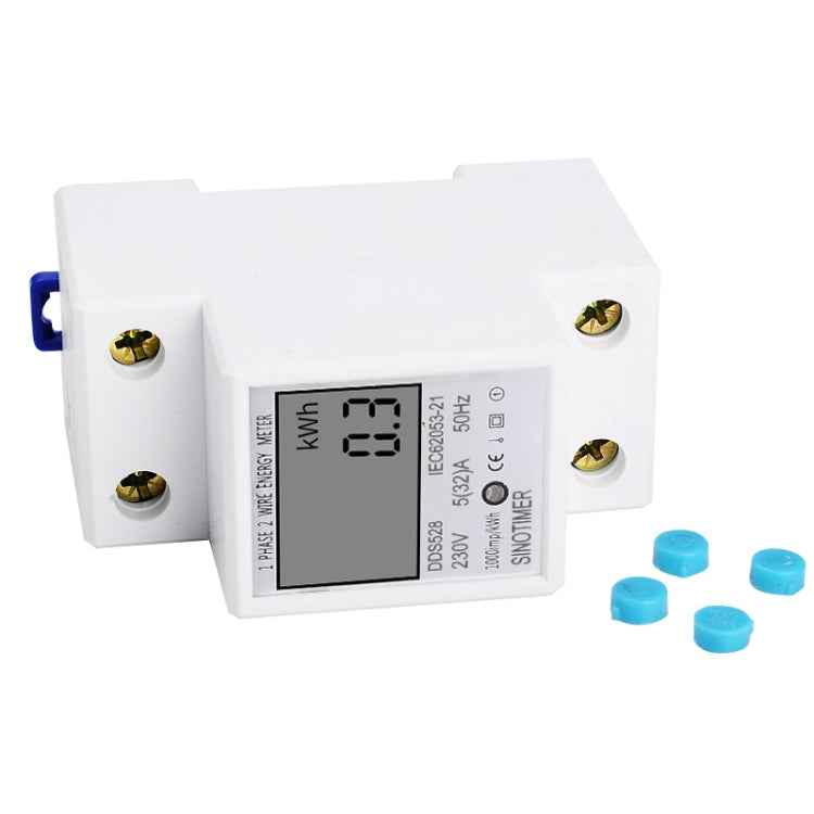 DDS528 5-32A 230V 50Hz Single-phase Household DIN Rail Electronic Multi-function Energy Meter
