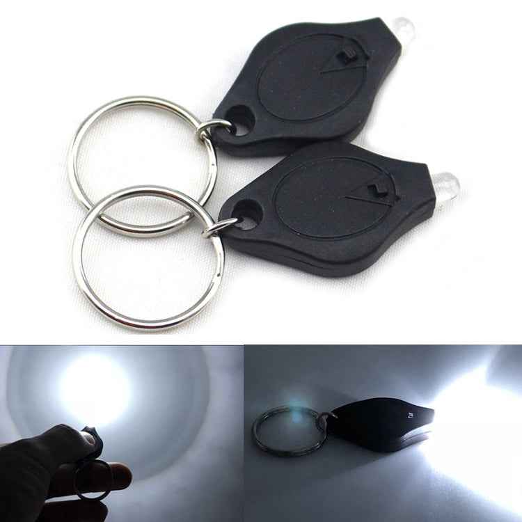 2 PCS Mini Pocket Keychain Flashlight Micro LED Squeeze Light Outdoor Camping Ultra Bright Emergency Key Ring Light Torch Lamp