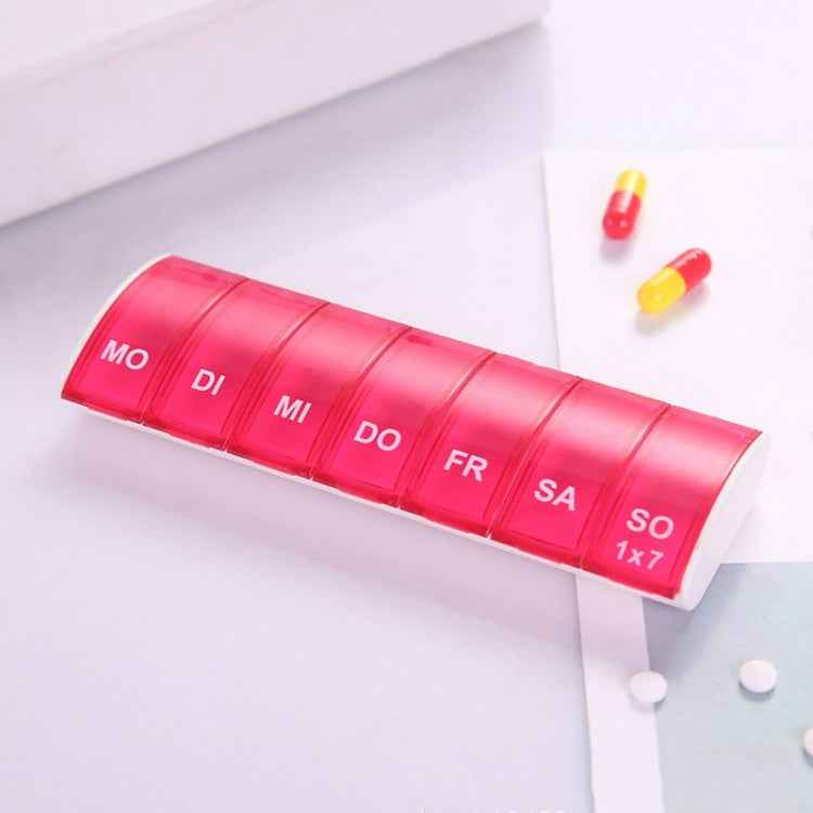Portable Seven-part Mini Storage Pill Box