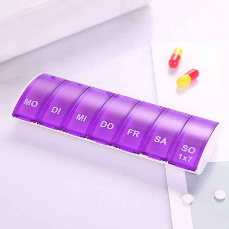 Portable Seven-part Mini Storage Pill Box