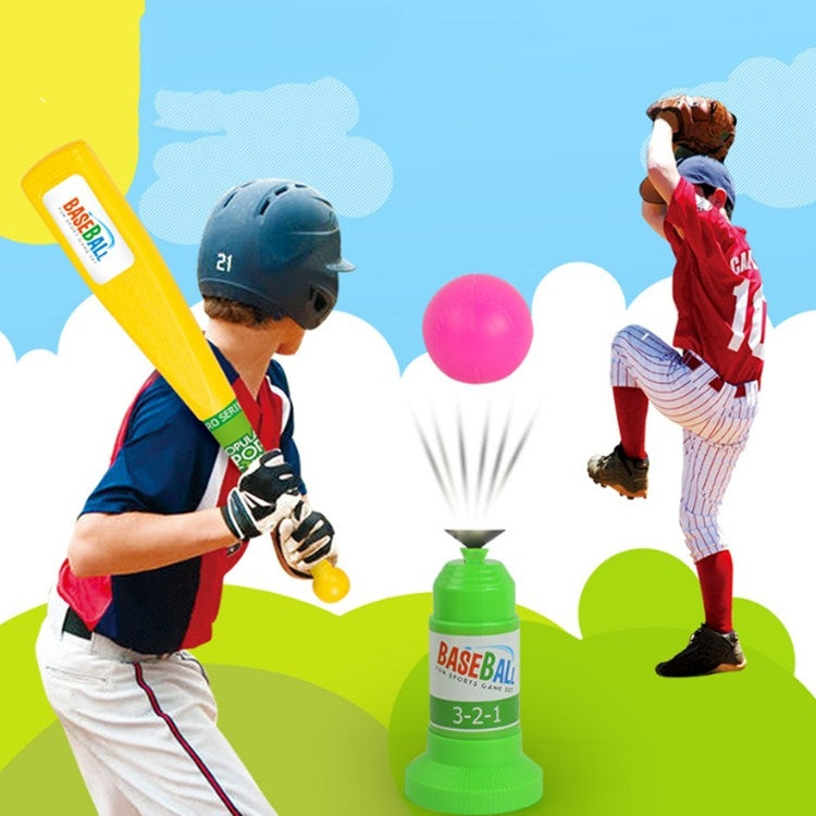 Children Baseball Launch Exerciser Outdoor Parent-child Toy Physical Exercise, Step Green