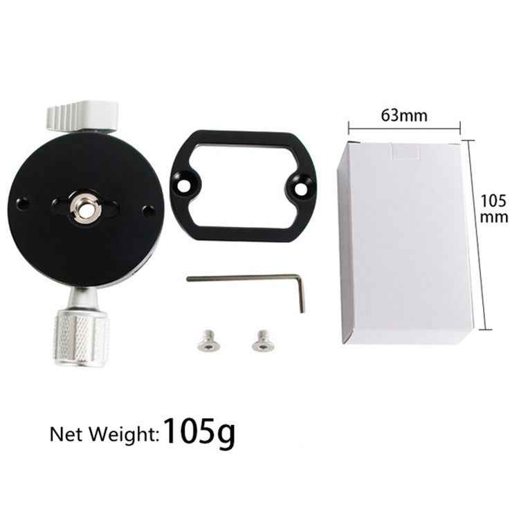 BENXIN QJ07 Panoramic Clip Holder 360 Degree Rotating Pan/tilt Tripod SLR Camera Quick Mounting Plate Panoramic Clip Holder