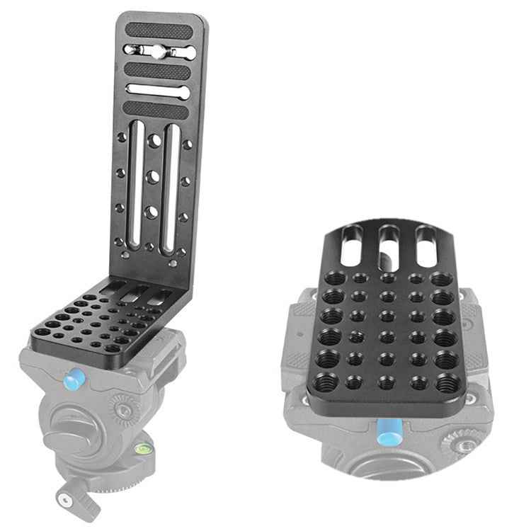 BXIN L130C Universal L-shaped Vertical Clapper SLR Tripod Hydraulic Pan/tilt Quick Release Plate Suitable For Shadow Stabilizer
