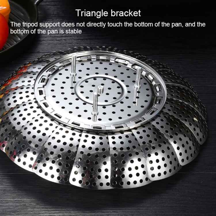 Stainless Steel Folding Retractable Lotus Steamer Tray
