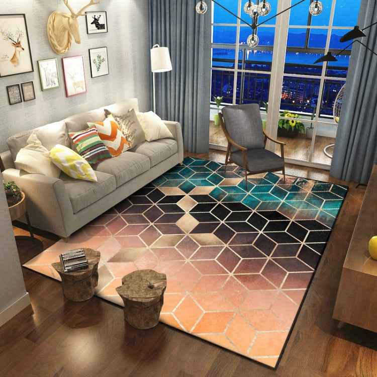 Geometric Pattern Bedroom Door Rug Decorative Mat, 40x60cm, 45x75cm, 60x90cm, 40x120cm, 80x120cm, 80x160cm, 100x160cm, 120x160cm, 150x200cm, 160x230cm