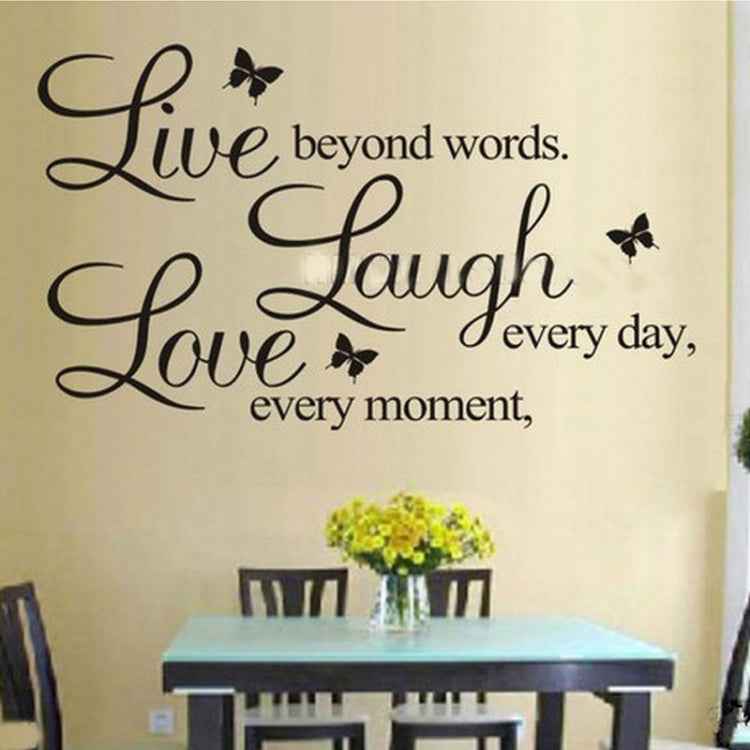 Live Love Butterfly Rumor Removable Wall Sticker