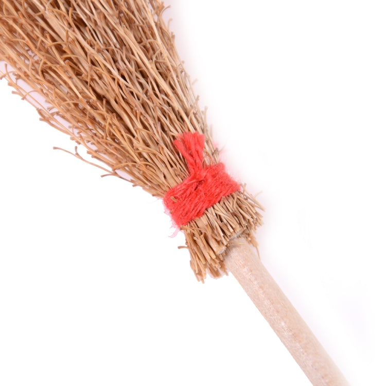 2 PCS Miniature Doll House Kitchen Patio Accessories Wooden Broom Children's Educational Toys, Wooden Broom