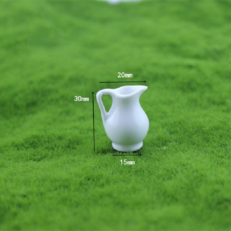 3 PCS Doll House Mini Accessories Ceramic Vase, Ceramic Vase