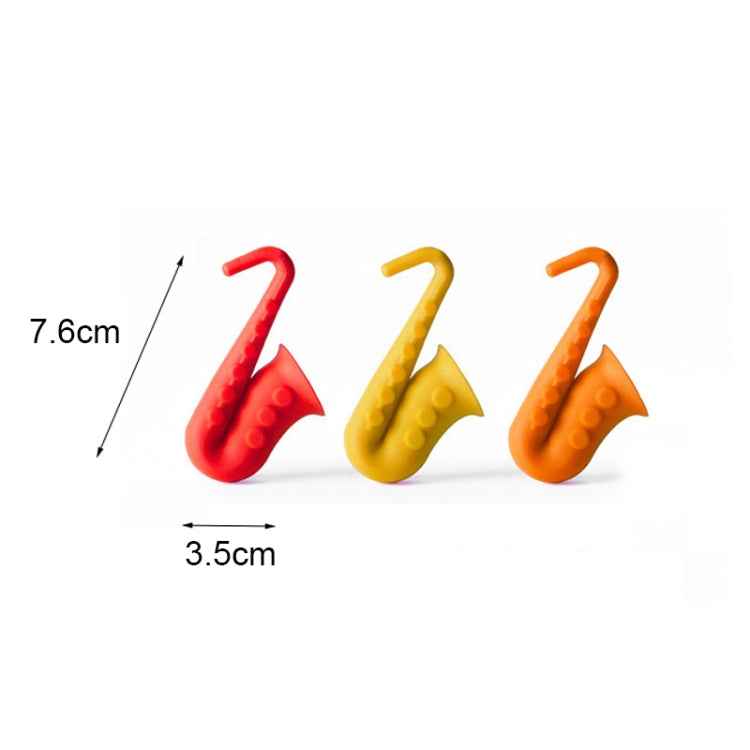 Horn Saxophone Silicone Pot Cover Raises Anti-overflow Device, Random Color Delivery