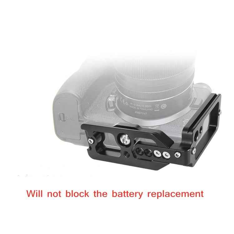 BEXIN for Nikon Z7 / Z6 Push-Pull Type Aluminum Alloy Vertical Shoot Quick Release L Plate Bracket Base Holder