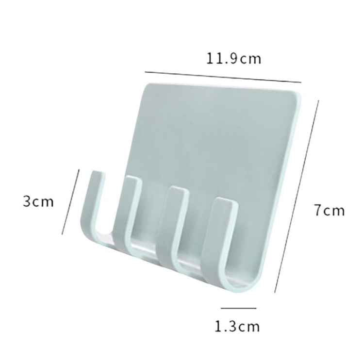 Practical Wall Sticking Phone Charging Holder Socket Strong Sticky Adhesive Sopport Rack Shelf With Hooks