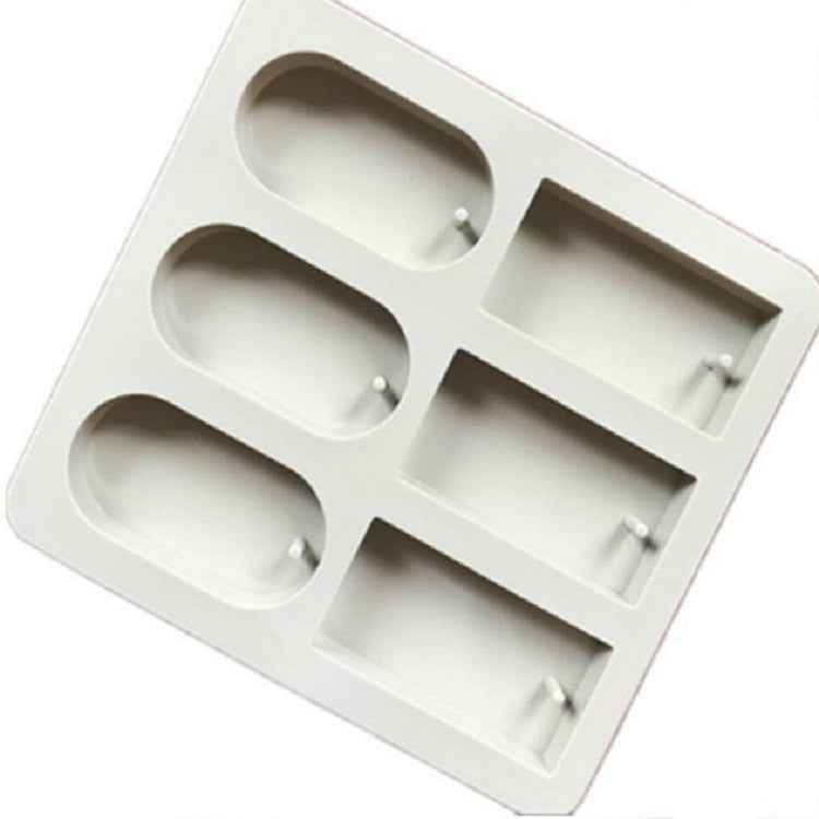 Aromatherapy Wax Handmade Soap Silicone Mold, Six Grid Rectangle, Three Rectangle Three Oval, Six Lattice Rhombus, Three Round Three Ring, Six Lattice Round Key, Two Round Two Square Two Rhombus