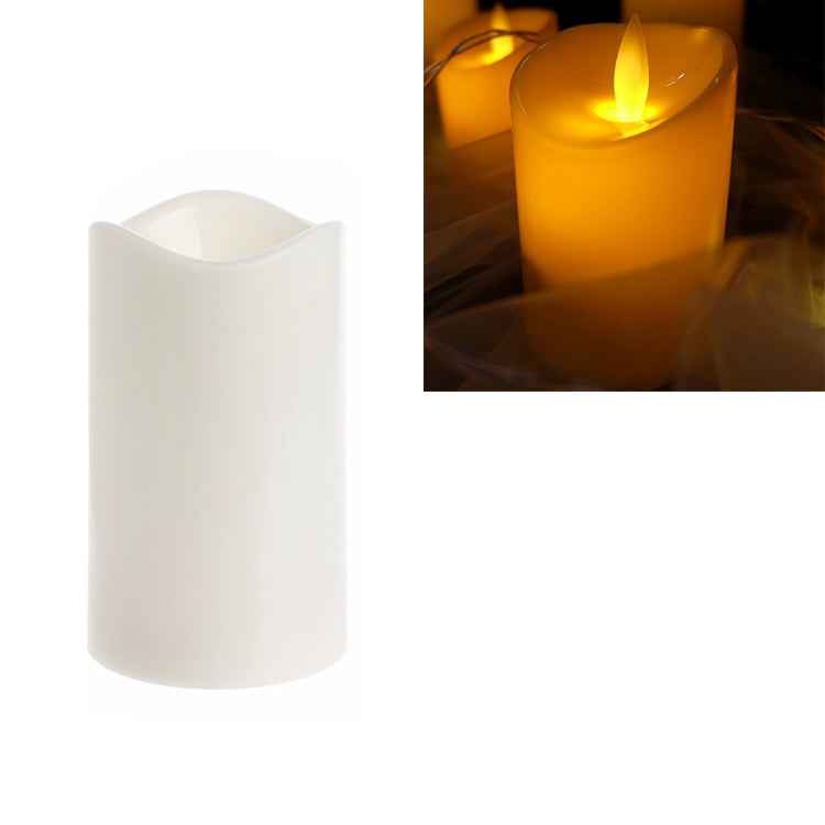 Cylindrical LED Electronic Candle Light Simulation Wedding Candlestick Candle, 15x7.5cm, 13x7.5cm, 10x7.5cm, 7.5x7.5cm, 7.5x7.5cm with remote control, 10x7.5cm with remote control, 13cm with remote control, 15x7.5cm with remote control