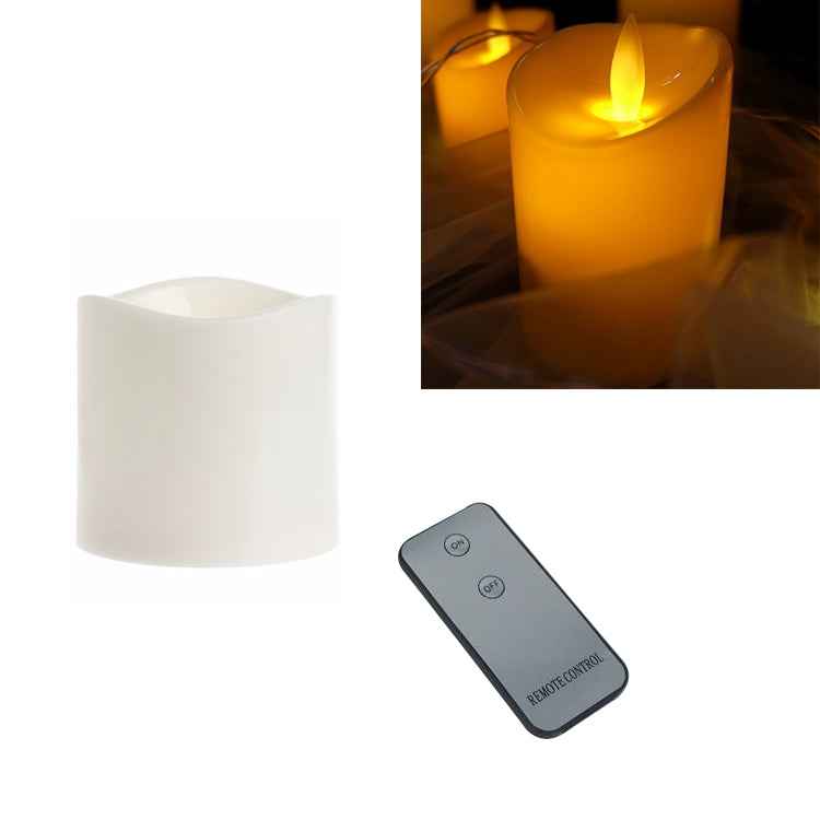 Cylindrical LED Electronic Candle Light Simulation Wedding Candlestick Candle, 15x7.5cm, 13x7.5cm, 10x7.5cm, 7.5x7.5cm, 7.5x7.5cm with remote control, 10x7.5cm with remote control, 13cm with remote control, 15x7.5cm with remote control