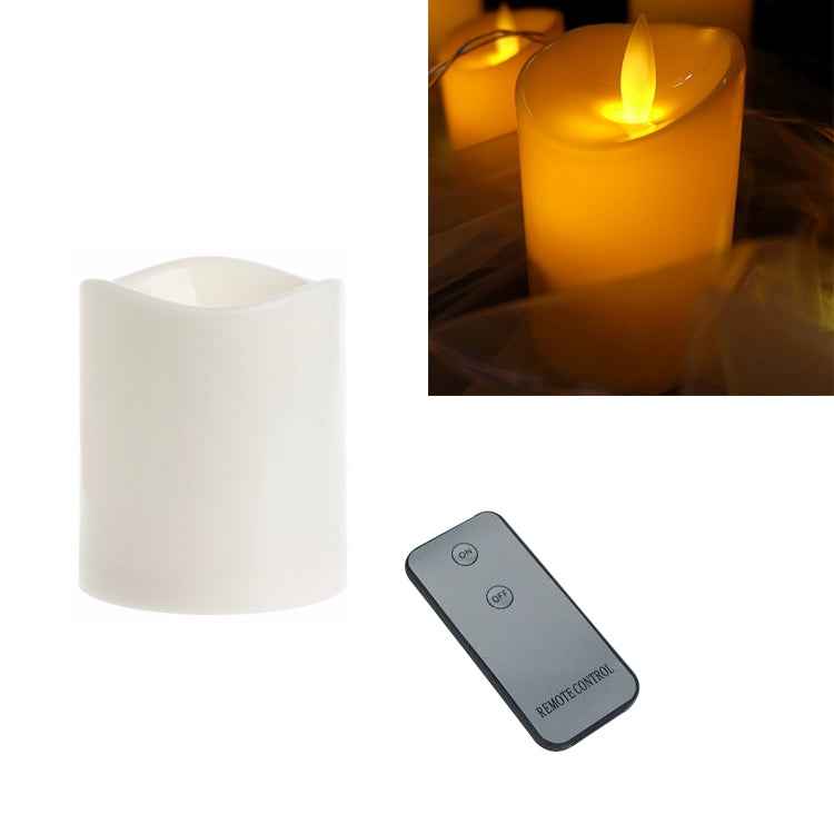Cylindrical LED Electronic Candle Light Simulation Wedding Candlestick Candle, 15x7.5cm, 13x7.5cm, 10x7.5cm, 7.5x7.5cm, 7.5x7.5cm with remote control, 10x7.5cm with remote control, 13cm with remote control, 15x7.5cm with remote control