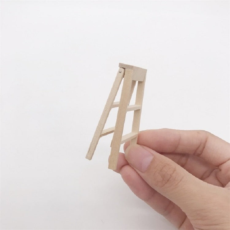 3 PCS 1:12 Toy House Miniature Furniture Wooden Ladder, Wooden Ladder