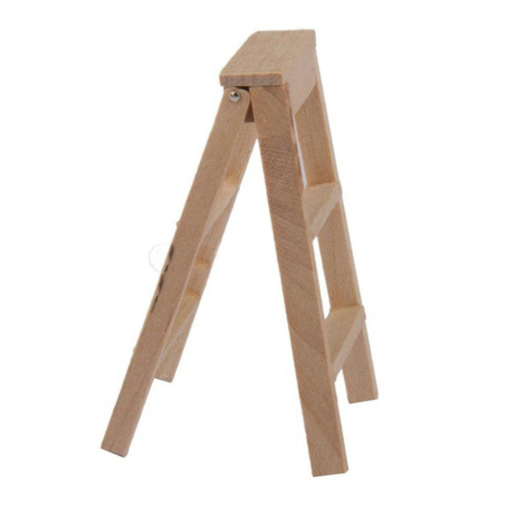 3 PCS 1:12 Toy House Miniature Furniture Wooden Ladder, Wooden Ladder