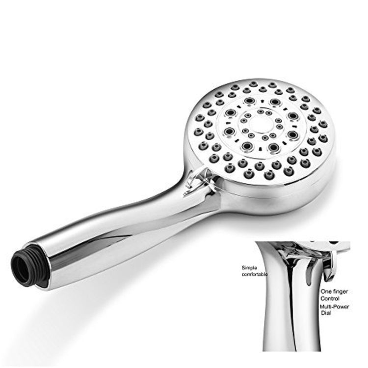 4 Inches Shower Head ABS Bathroom Bath Shower Water Saving High Pressure Round Shape Hand Shower, 4 Inches Shower Head