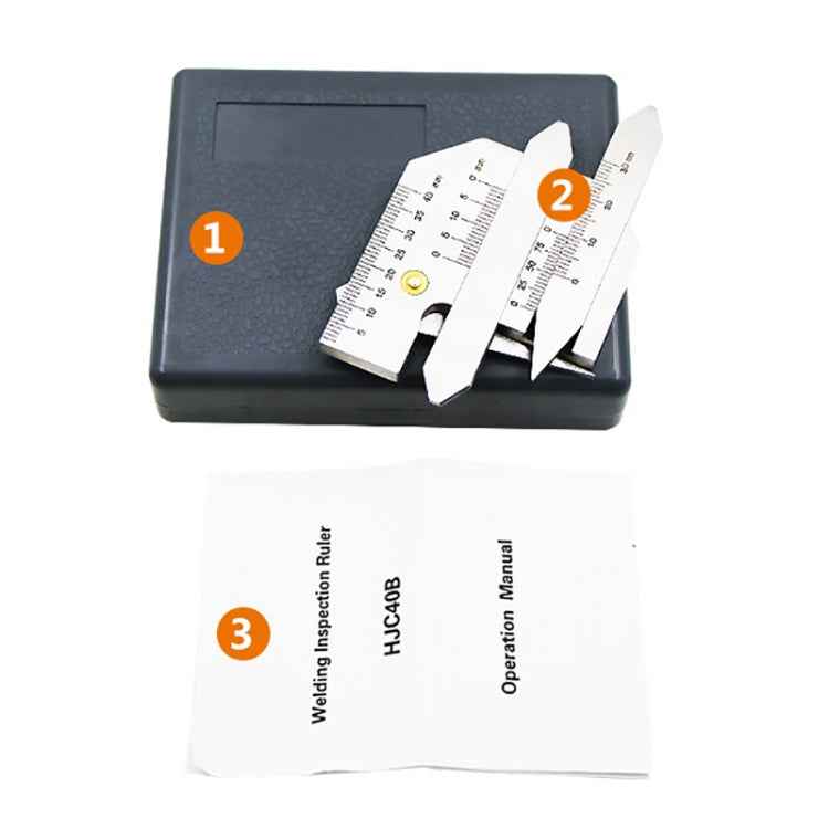 HJC40B Stainless Steel Welding Inspection Gauge Measuring Ruler