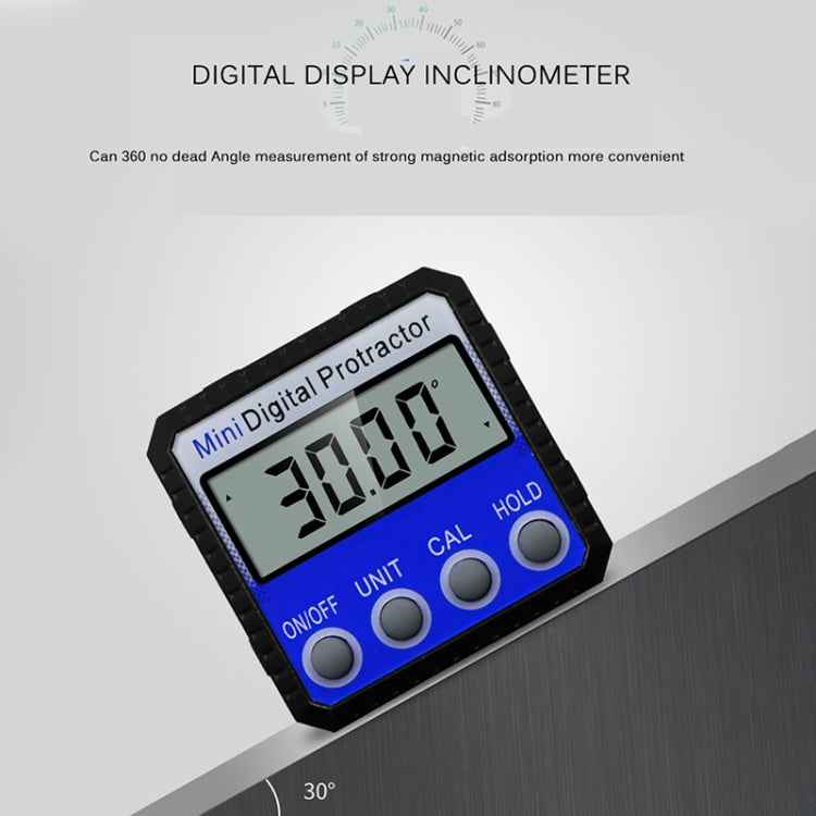 Mini Multi-angle Flip Strong Magnetic Adsorption Angle Ruler Digital Display Inclinometer